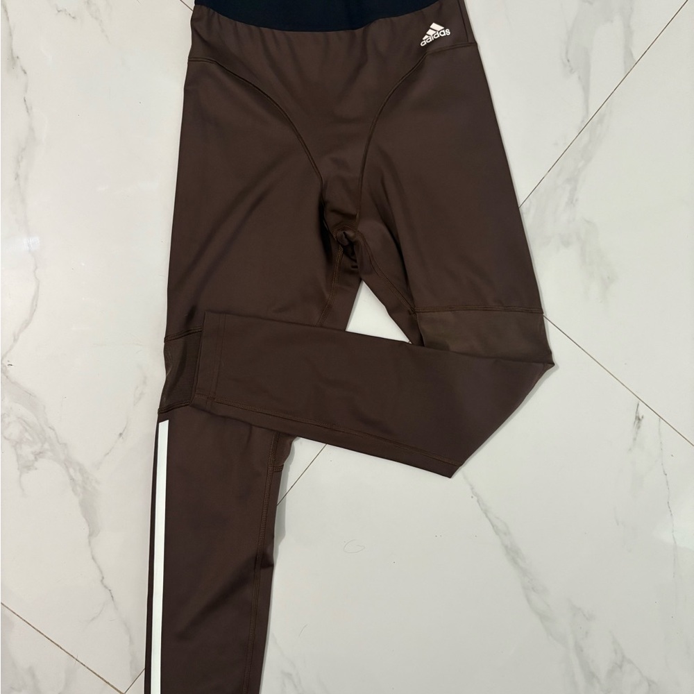 Adidas Kids Chocolate Brown Leggings